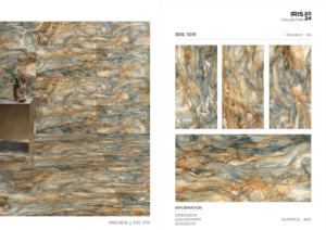 Carrelage en porcelaine Iris de haute qualité 600x1200 Grand format Effet cristal premium Surface murale et de sol Utilisation intérieure et extérieure moderne - Product Image 5
