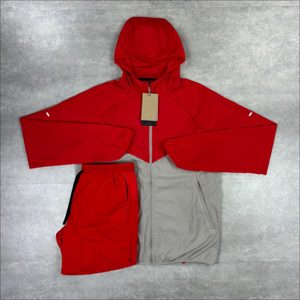 Chándal Unisex con Capucha de Color Sólido Estampado, Ligero, Cortavientos, Transpirable, Resistente al Agua, con Cremallera Completa, Ropa Deportiva de Poliéster - Product Image 1