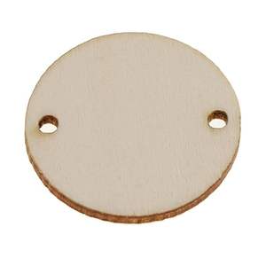 Étiquettes rondes en bois avec 2 trous pour tableau de rappel d'anniversaire, tableau des tâches, projets d'artisanat DIY, projets artistiques, disques en bois à suspendre - Product Image 2