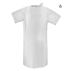 Batas de paciente de algodón médico con logotipo personalizado y tallas a medida, para uso hospitalario, para médicos y enfermeras, unisex, con detección de agujas - Product Image 3