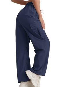 Pantalon cargo tendance et uni Vente en gros OEM ODM de pantalons cargo mode pour femmes Jogging cargo 6 poches Pantalon cargo Approvisionnement direct d'usine - Product Image 6