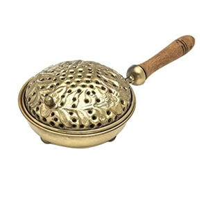 Encensoir arabe moyen-orient Style Antique laiton métal arabe encensoir poignée en bois offre de gros - Product Image 2
