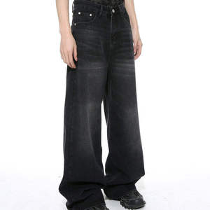 Pantalones Vaqueros de Mezclilla Holgados de Estilo Urbano Vintage para Hombre, Pantalones Casuales de Gran Tamaño Unisex - Product Image 4
