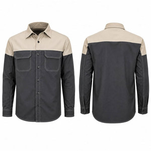 Industrial Workwear <b>Welding</b> FR Hi Visibility Waterproof Breathable Flame Retardant Polyester Safety Mechanic Wear <b>Shirt</b> for Men - Product Image 1