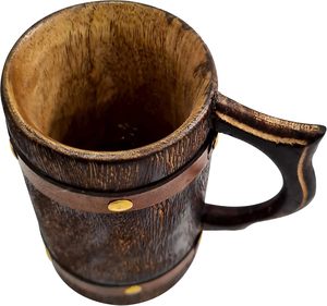 Fabrication de tasses en bois écologiques faites à la main, tasse à boire en bois naturel pour la maison, disponible - Product Image 3