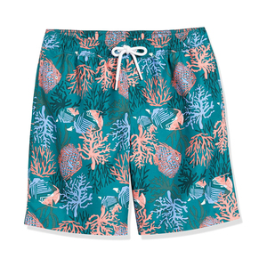 Shorts de bain imprimés à boutons pour hommes, tissu à séchage rapide, vêtements de plage légers pour les vacances à la piscine et les sports nautiques d'été - Product Image 3