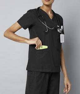 Uniforme Médico Personalizado con Logotipo, Tela Elástica de Poliéster y Spandex, Unisex, Fácil Cuidado, Antiarrugas, para Doctores, Enfermeras y Hospitales - Product Image 5