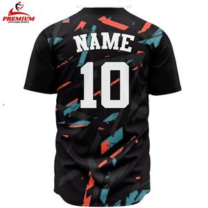 Créez votre propre maillot de baseball personnalisé avec impression par sublimation, respirant, confortable, unisexe, vente en gros, taille OEM. - Product Image 3