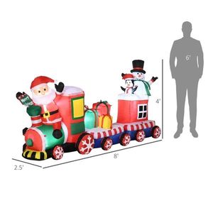 Pupazzo di Neve Gonfiabile Natalizio per Decorazioni Esterne Festive per Casa o Giardino - Product Image 2