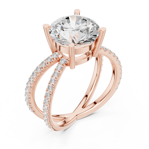 Anillo Solitario de Diamante Cultivado en Laboratorio de 3.50 CT, Oro Sólido de 14K, VS VVS EF, Corte Brillante Redondo, para Uso Diario, Boda, Estilo Moderno - Product Image 6