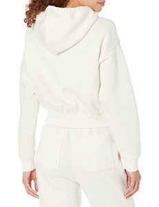 Sudaderas con Capucha Cortas de Lona con Logotipo Personalizado de Alta Calidad, Estilo Casual Urbano para Mujer, Teñido Liso, Otoño Invierno, 100% Orgánico - Product Image 2