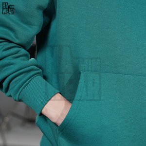 Sweat à capuche tendance pour homme, streetwear, uni, avec poche, pull-over pour homme, design personnalisé, prix d'usine OEM, approvisionnement en gros - Product Image 2