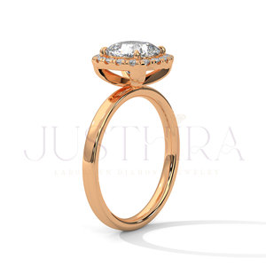 Most Selling Minimalist <b>Cushion</b> Cut Prong Settings Diamond Ring for Everyday Wear Office Use and Elegant Styling Available - Product Image 4