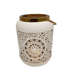 Lanterne en bois et métal pour la maison, les villas, éclairage de sol et de table, utilisation décorative, porte-bougie pour Halloween - Product Image 4