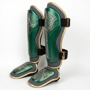 Espinilleras de Neopreno Blancas con Cierre Ajustable de Gancho y Bucle, Equipo de Protección para Boxeo, Unisex para Adultos, Diseño de Espinilleras de Color Sólido - Product Image 3