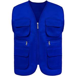 2025 ropa de trabajo de supermercado personalizada Chaleco de actividad voluntaria con estampado de transferencia de calor multibolsillo - Product Image 1