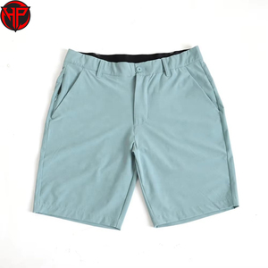 Pantalones Cortos de Golf para Hombre Azul Cielo, Tejido Elástico en 4 Direcciones, Estilo Bermuda con Cierre de Cremallera y Bolsillo, Ropa Casual para Deportes - Product Image 1