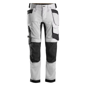 Pantalon de travail pour homme, taille haute, coupe droite, blocs de couleur, coupe-vent, plusieurs poches, polyester, nylon, toile, hiver - Product Image 1