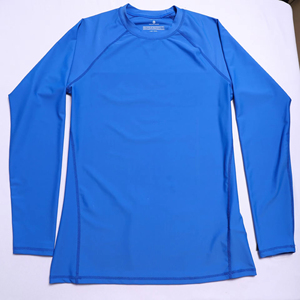 บริการขายส่ง OEM เสื้อแรชการ์ดแขนยาวแบบยูนิเซ็กซ์ พิมพ์ลายแบบซับลิเมชั่น เสื้อกันแดดผู้ชายแบบสั่งทำ ผ้าสแปนเด็กซ์/โพลีเอสเตอร์ แห้งเร็ว - Product Image 2