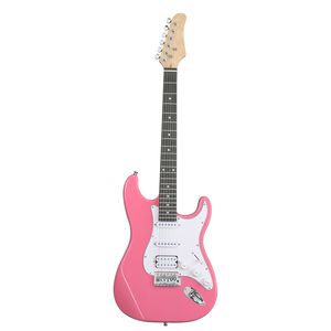 Kit Chitarra Elettrica KST Elegante Rosso Rosa con Pickup HSS, Amplificatore 5W, Borsa, Tracolla, Corde e Accessori per Strumenti Musicali - Product Image 1