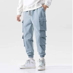 Pantalones Cargo para Hombre de Uso Casual para Exteriores, Pantalones de Hombre Lavados de la Mejor Calidad, Ajustables, Hechos en Fábrica, Más Vendidos - Product Image 1