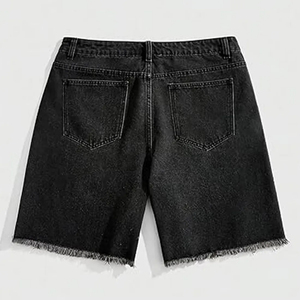 Pantalones Cortos Deportivos de Mezclilla para Hombre, con Logotipo Personalizado, Color Sólido, Cintura Elástica, Venta al Por Mayor, Nuevo Diseño, Tallas para Adultos - Product Image 5