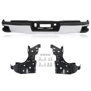 Pare-chocs arrière en acier gris sans trou ni éclairage de plaque d'immatriculation pour Chevrolet Silverado 1500 Pickup 2014-2018 - Pièces de carrosserie de camion - Product Image 1