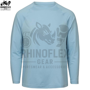 เสื้อยืดแขนยาวคุณภาพสูงสำหรับผู้ชาย ผ้าฝ้าย 100% เรียบง่าย ขายส่ง เสื้อแขนยาวผ้าฝ้ายพรีเมียม รับสกรีนโลโก้ - Product Image 4