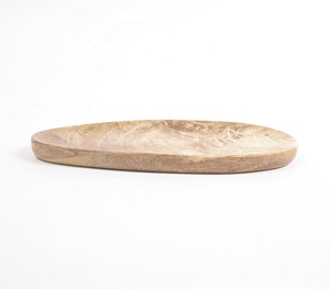 Fabricant en gros de plateau de service abstrait en bois de manguier sculpté à la main créatif de quantité minimale de commande basse - Product Image 3