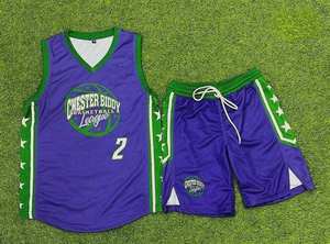 Uniforme de Baloncesto Personalizado con Bordado Tackle Twill para Hombre, Camisetas de Baloncesto Retro de Malla Transpirable de Secado Rápido - Product Image 3