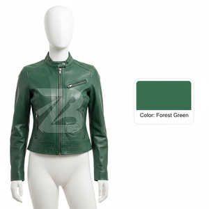 Nouveau printemps à la mode vestes en cuir PU Slim Fit court petit manteau en cuir PU pour dames veste de moto coréenne - Product Image 2