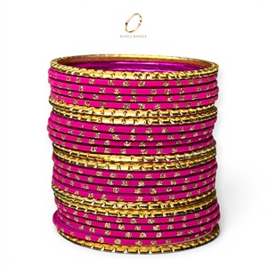 Juego de Brazaletes de Acero Inoxidable con Cristales Redondos, Chapados en Oro Rosa, Antideslustre, para Niñas, para Fiestas y Bodas, Venta al Por Mayor - Product Image 2
