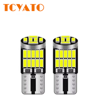Accessoires intérieurs automobiles TCYATO, éclairage de plaque d'immatriculation vert 2W T10 W5W 26SMD 12V ampoules LED pour voitures