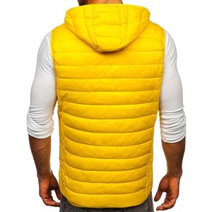 Chaqueta sin mangas Lisa personalizada para hombre, informal, con cremallera, precio barato, último estilo, para invierno - Product Image 6