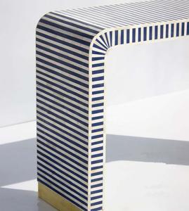 Mesa con Incrustaciones de Hueso de ILAHI, Diseño Moderno con Detalles de Ágata, Almacenamiento Portátil, Muebles para el Hogar - Product Image 2