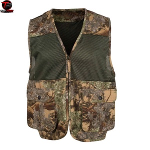 Chaleco Utilitario de Malla para Hombre, Cuello en V, Multibolsillos, para Caza, Pesca y Viajes, Transpirable, Ligero, Sin Mangas - Product Image 1