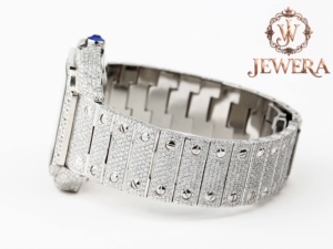 Hip Hop Moissanite Diamond Watch with Premium Stainless Steel Band Luxury Men's Jewelry Watch for Daily Wear Business and Events - Product Image 5