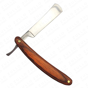 Navaja de barbero recta de acero inoxidable de la mejor calidad, soporte para cuchillas desechables, color personalizado, herramienta de afeitado OEM para salón de belleza para hombres - Product Image 3