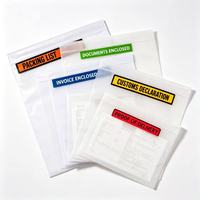 Enveloppe personnalisée pour liste de colisage, autocollante, étanche, pochette transparente pour documents, pour factures d'expédition et étiquettes de colis