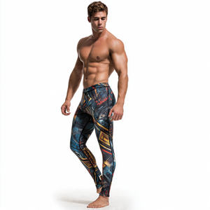 Leggings Deportivos Sublimados para Hombre Regal Three, Pantalones de Compresión, Capa Base, Leggings Atléticos de Poliéster/Nailon de Secado Rápido - Product Image 4