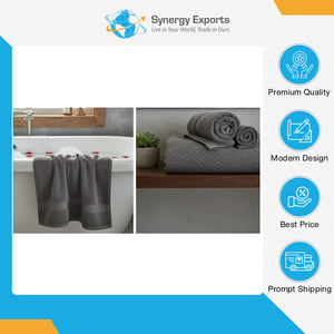 Serviette de bain en polycoton d'origine indienne de qualité supérieure avec finition velours - Chaque lavage, un avenir plus vert - Product Image 6