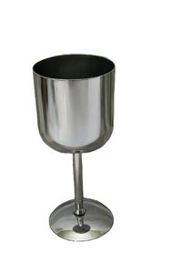 Copa de Vino Tinto de Acero Inoxidable, Estilo Clásico, 12 Onzas, Apta para Alimentos, Acabado de Acero Pulido para Fiestas - Product Image 5