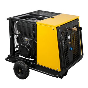 Compresor de Aire Portátil de Gasolina Tipo Tornillo de 15 Bares y 45 CFM para Instalación de Cable de Fibra Óptica, Proveedor OEM - Product Image 1