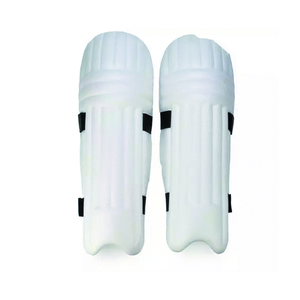 Genouillères de cricket rouges, rembourrage en mousse léger, matériau PU durable, sangles de protection antidérapantes, haute qualité - Product Image 3