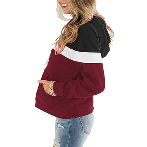 Hiver 2026 Sweat-shirts à capuche pour femmes personnalisés en polaire épaisse, coupe oversize, unisexe, style vintage, avec impression en relief cristalline sur le devant - Product Image 2