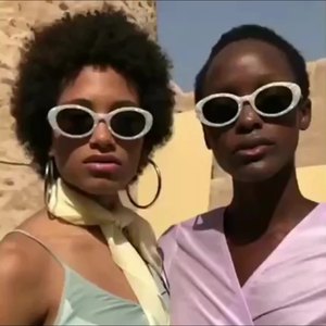 Customized <b>Retro</b> Women's <b>Sunglasses</b> Personalized Street Photo Concave Shaped <b>Sunglasses</b> - Product Image 1