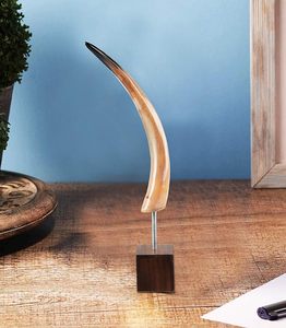 Pieza Decorativa de Cuerno con Acabado Natural para Decoración de Estantes de Sala de Estar al Mejor Precio, Pieza Decorativa de Cuerno de Diseño por CRAFT ZONE EXPORT - Product Image 5