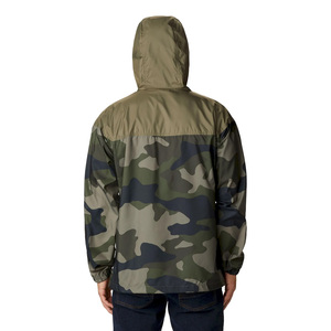 Wholesale Men's Camouflage Print Soft Shell <b>Jacket</b> With Hood Zip Front Water Resistant Outdoor Wear Regular Fit - Product Image 5