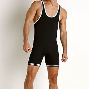 Combinaison de lutte unie sans manches pour hommes, idéale pour la boxe, la gym, le sport, le fitness et l'haltérophilie - Product Image 3