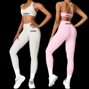 Fabricant de vêtements de sport sur mesure, ensembles de yoga contrastés pour femmes, ensembles de sport 2 pièces, leggings de yoga pour la course à pied, ensembles de fitness pour la salle de sport - Product Image 6
